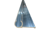 92" Aluminum Awning Rail Round Insert Trim 1.188" Wide, Mill Finish