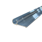 92" Aluminum Awning Rail Round Insert Trim 1.188" Wide, Mill Finish