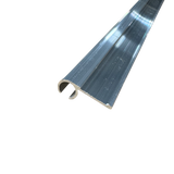 92" Aluminum Awning Rail Round Insert Trim 1.188" Wide, Mill Finish