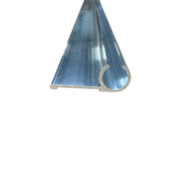 92" Aluminum Awning Rail Round Insert Trim 1.188" Wide, Mill Finish