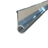 92" Aluminum Awning Rail Round Insert Trim 1.188" Wide, Mill Finish