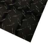 48" x 96" Black Gloss Diamond Plate Aluminum Sheet | .050" Thick