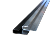 J Trim Aluminum Capping Rail Gutter Trim - 92" Long x 1/8" Hook x 7/8" Tall
