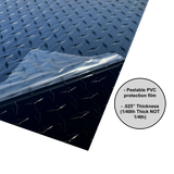 48" x 96" Black Aluminum Diamond Plate .025" Sheet