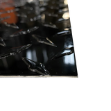 48" x 96" Black Gloss Diamond Plate Aluminum Sheet | .050" Thick