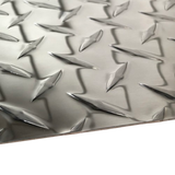 48" x 96" Diamond Plate Polished Aluminum Sheet .045" Thick