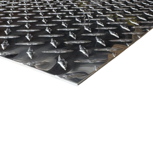 Diamond Plate Polished Aluminum Sheet Treadplate - .063" (1/16")