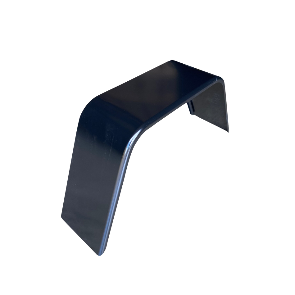 Flat Top Aluminum Jeep Style Trailer Fender - 10" x 18" x 36" | Mill Finish or Black