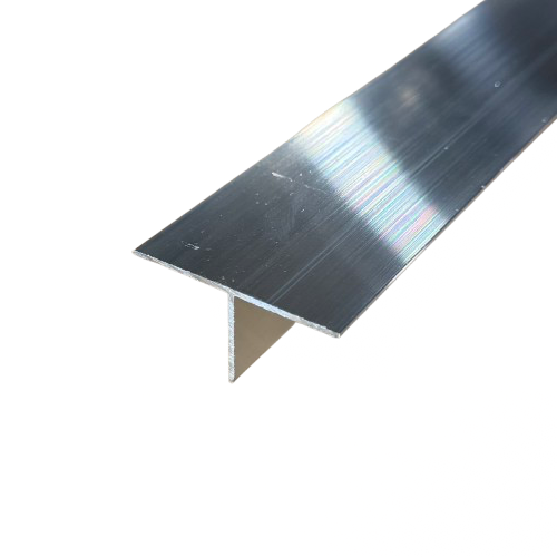 T-Trim Aluminum Cargo Trailer Slide Out Door Trim, Seam Connector Rail - 2" x 1"