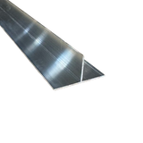 T-Trim 92" Aluminum Cargo Trailer Door Trim, Seam Connector Rail - 2" x 1"