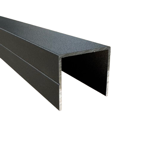 1" U Channel Rail Aluminum Trim C Channel | Black, Slate, or Mill Finish
