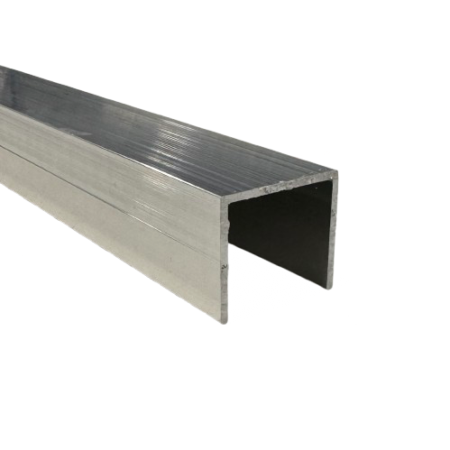 1" U Channel Rail Aluminum Trim C Channel | Black, Slate, or Mill Finish