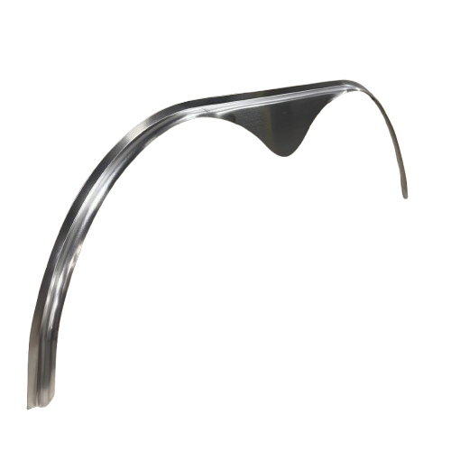 Smooth Tandem Fender Flare Round Teardrop Aluminum - 20" x 72" x 1" | Mill Finish or Black