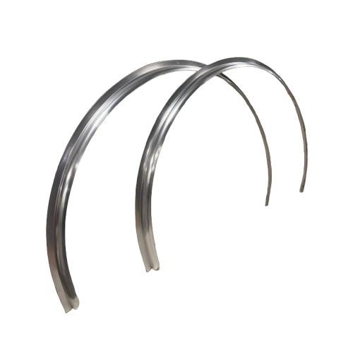 Smooth Fender Flare Round Aluminum - 26" x 36" x 1" | Mill Finish or Black