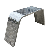 DIAMOND PLATE FLAT TOP ALUMINUM TRAILER FENDER - 10" x 18" x 36"