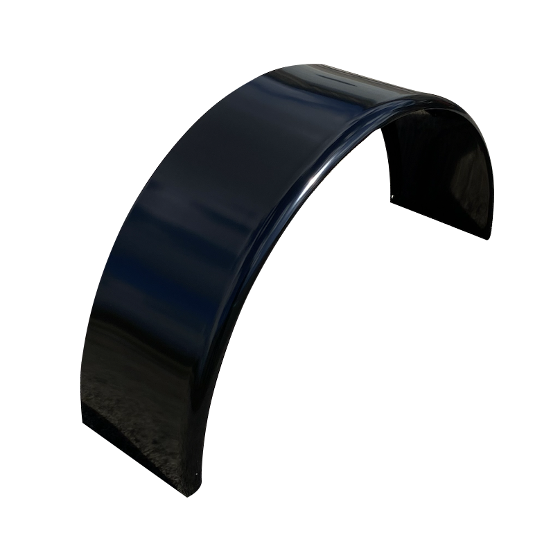 Round Smooth Aluminum Trailer Fender - 10" x 18" x 36" | Mill Finish or Black