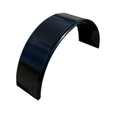 ROUND SMOOTH ALUMINUM TRAILER FENDER - 10" x 18" x 36"