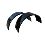 Round Smooth Aluminum Trailer Fender - 9" x 15" x 31" - Mill Finish or Black