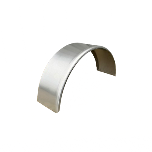 Round Smooth Aluminum Trailer Fender - 9" x 15" x 31" | Mill Finish or Black