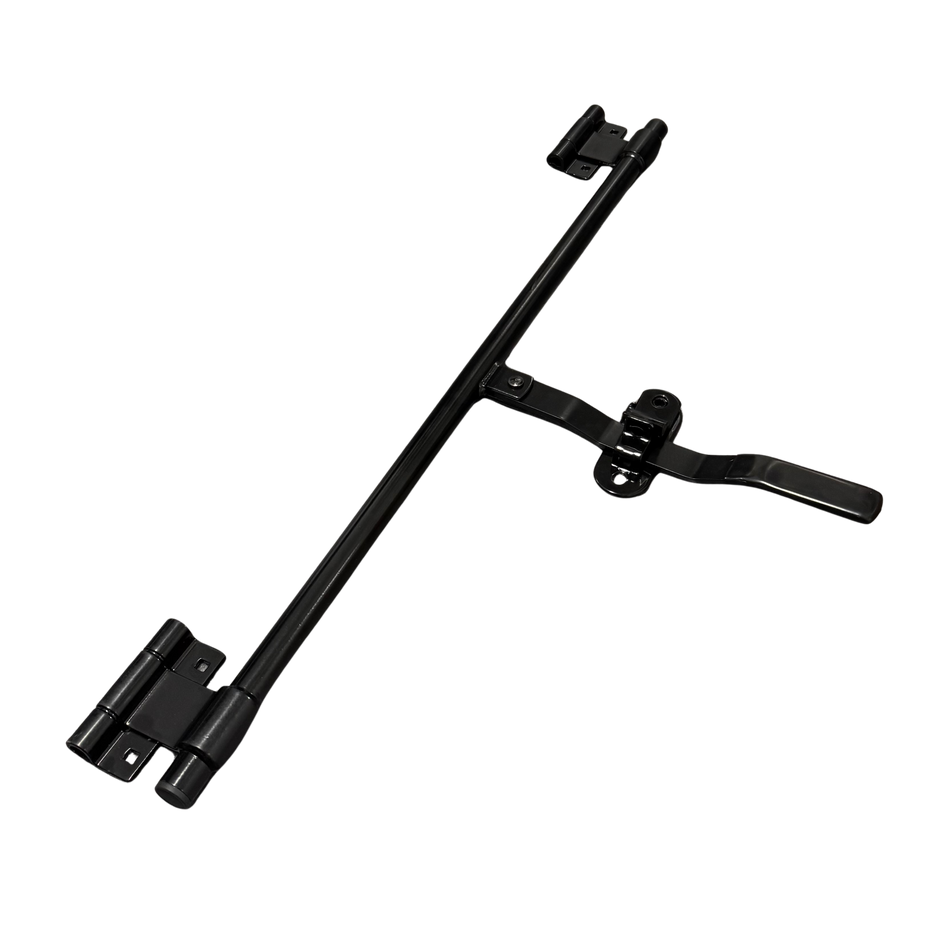 36" Trailer Cam Bar Lock Swinging Door Handle Latch with Hasp (2 pc) - Plain or Black