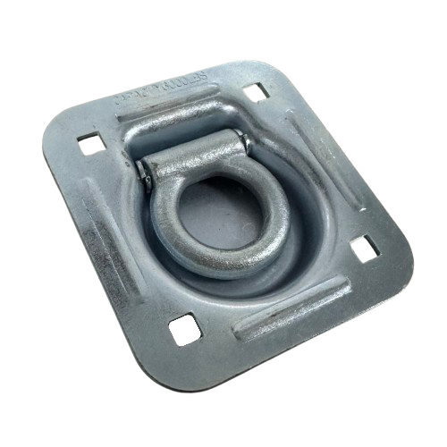 4-1/2" Tie Down Mount Flip Up Square Mount, 1-1/4" ID Ring | 6,000 lbs Capacity