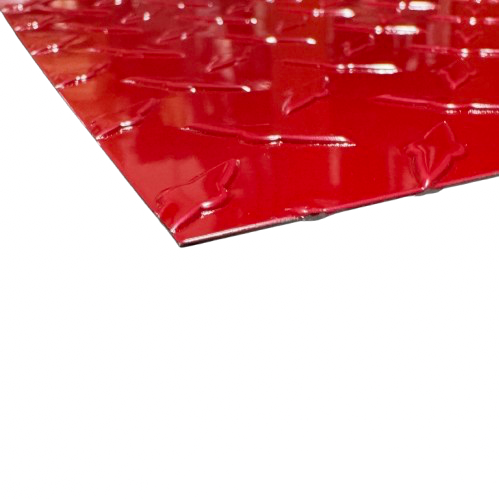 Red Aluminum Diamond Plate .025" Sheet (ALL SIZES)