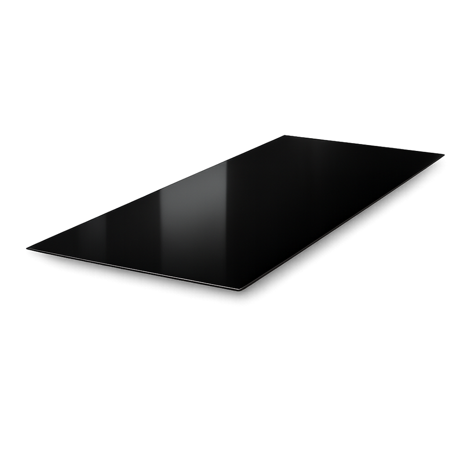 Black Aluminum Cargo Trailer RV Sheet Skin - 49" Wide .030" Thick (Painted)