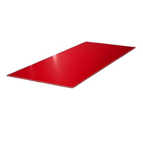 Red Aluminum Cargo Trailer RV Sheet Skin - 49" Wide .030" Thick (Painted)