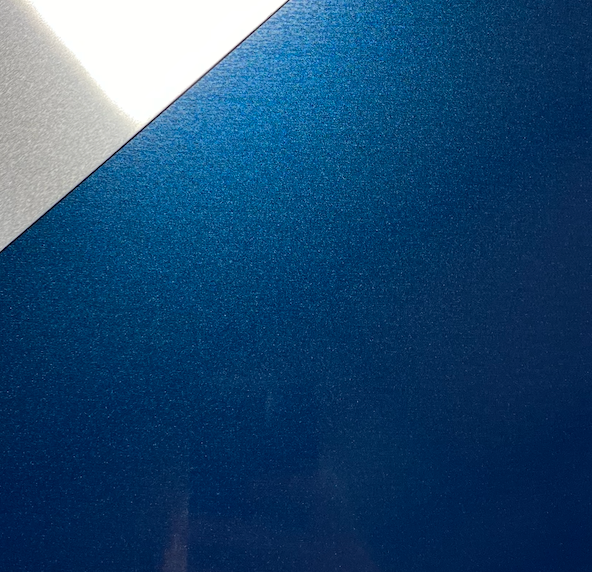 Indigo Blue Aluminum Cargo Trailer RV Sheet Skin - 49" Wide .030" Thick (Painted)