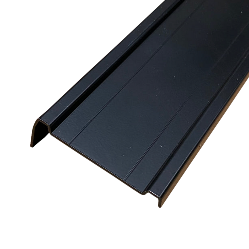 2 Ridge, 3" Wide Smooth Aluminum Cargo Trailer RV Cove Top Bottom Trim 92" x 1" Leg