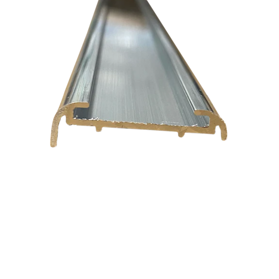 92" Aluminum Vinyl Insert Type RV Trailer Molding Trim 1 1/8" x 1/8" Leg | Mill Finish or Black