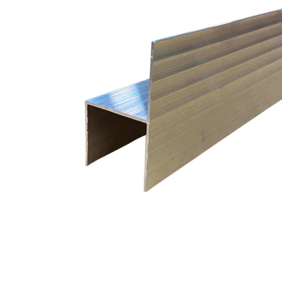 H-Channel 93" Aluminum Trim 2" x 1 1/8" Cargo Trailer Door Trim, Chair Rail