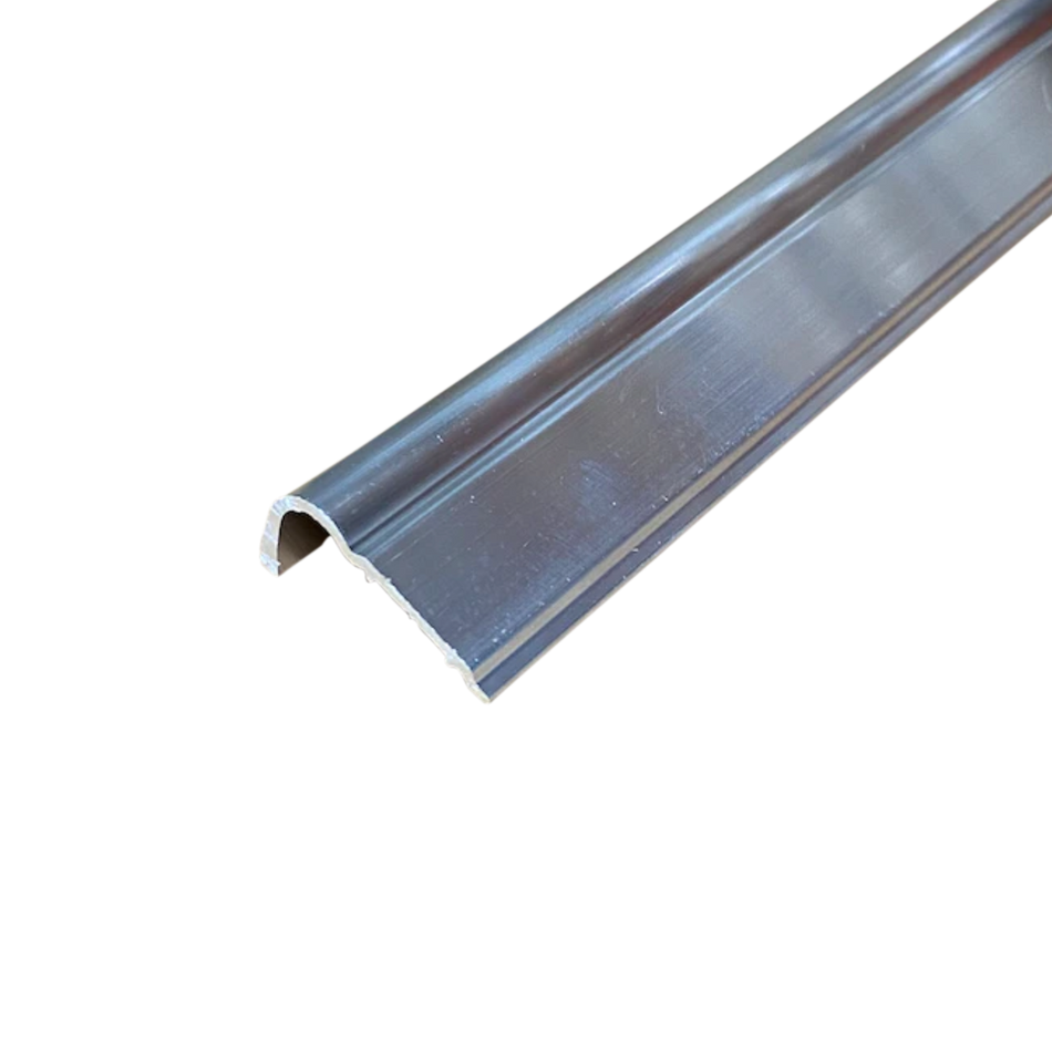 92" RV Lower Filon Siding Trim Cover Trailer Aluminum Non-Insert Edge | Mill Finish or Black