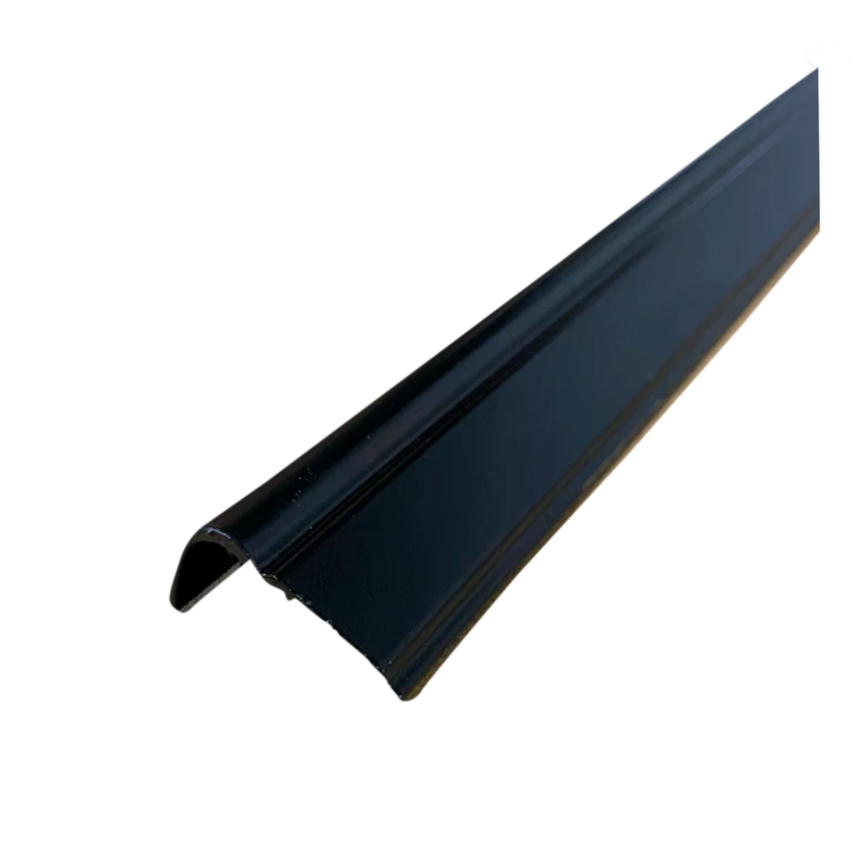 92" RV Lower Filon Siding Trim Cover Trailer Aluminum Non-Insert Edge | Mill Finish or Black