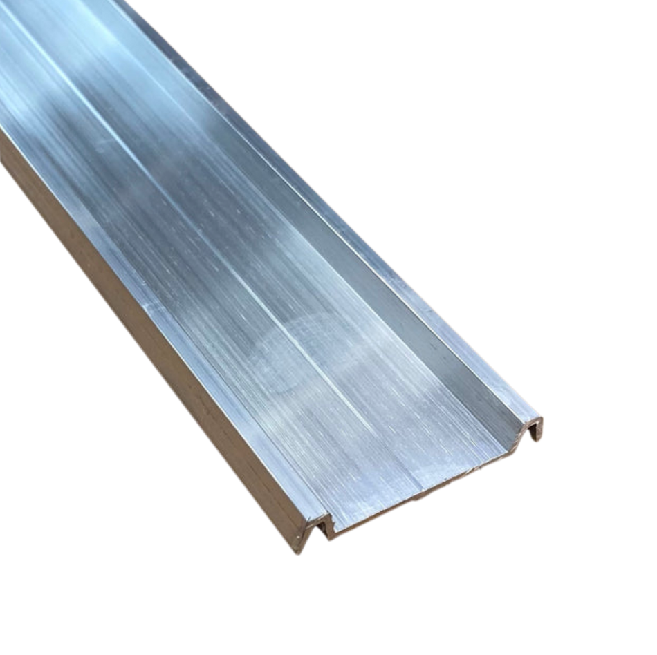1-5/8" x 92" Aluminum Trailer Rub Rail Trim - Cargo & RV Flat Molding | Mill Finish or Black