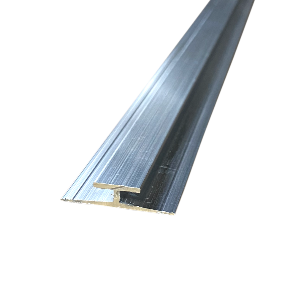 H Channel Aluminum Sheet Divider 1/8" Inside, 48-92" | Mill Finish