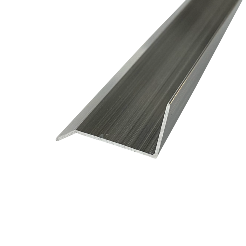 92" Aluminum Angle Drip Edge 1.25" Trim | Mill Finish or Black