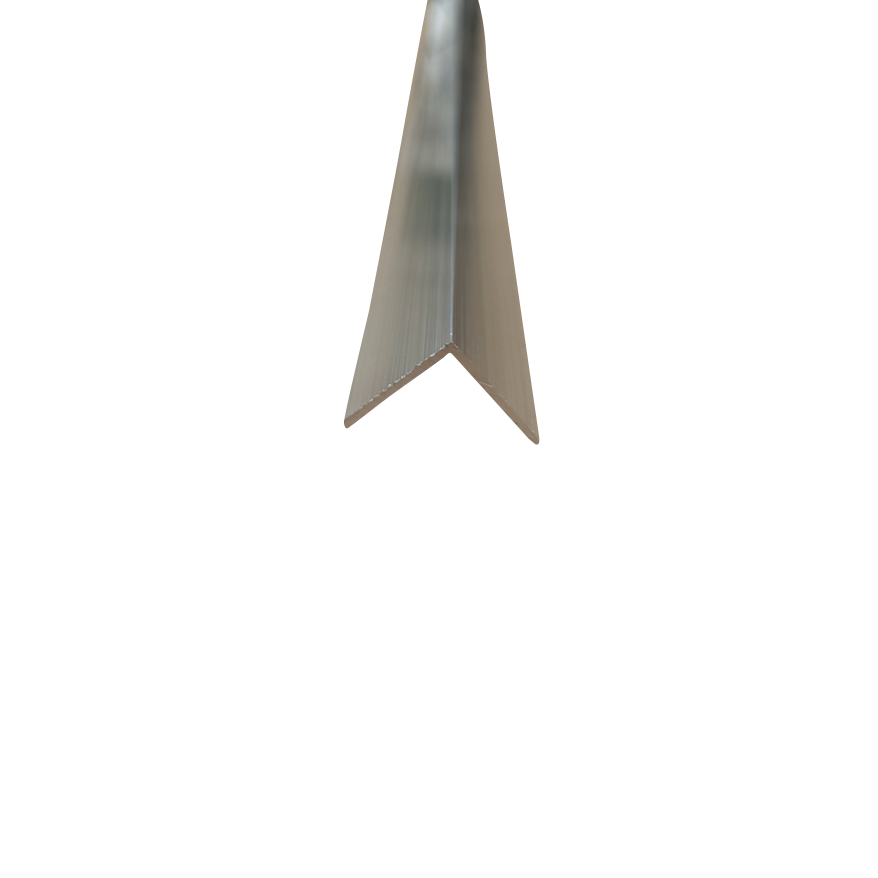 1" x 1" Aluminum Angle Trim 1/16" (48-92") | Mill Finish