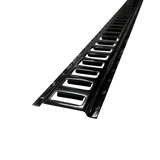 E Track Tie Down Rails Black Powder Coated Steel E-Track 24-96"