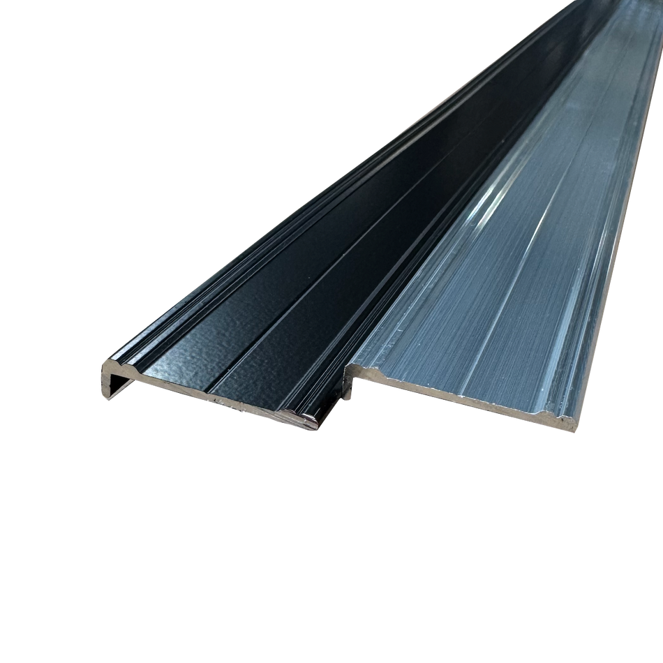 1.5" x 92" Aluminum Cargo Trailer RV Rub Rail Trim Slim 1/4" Leg | Mill Finish or Black