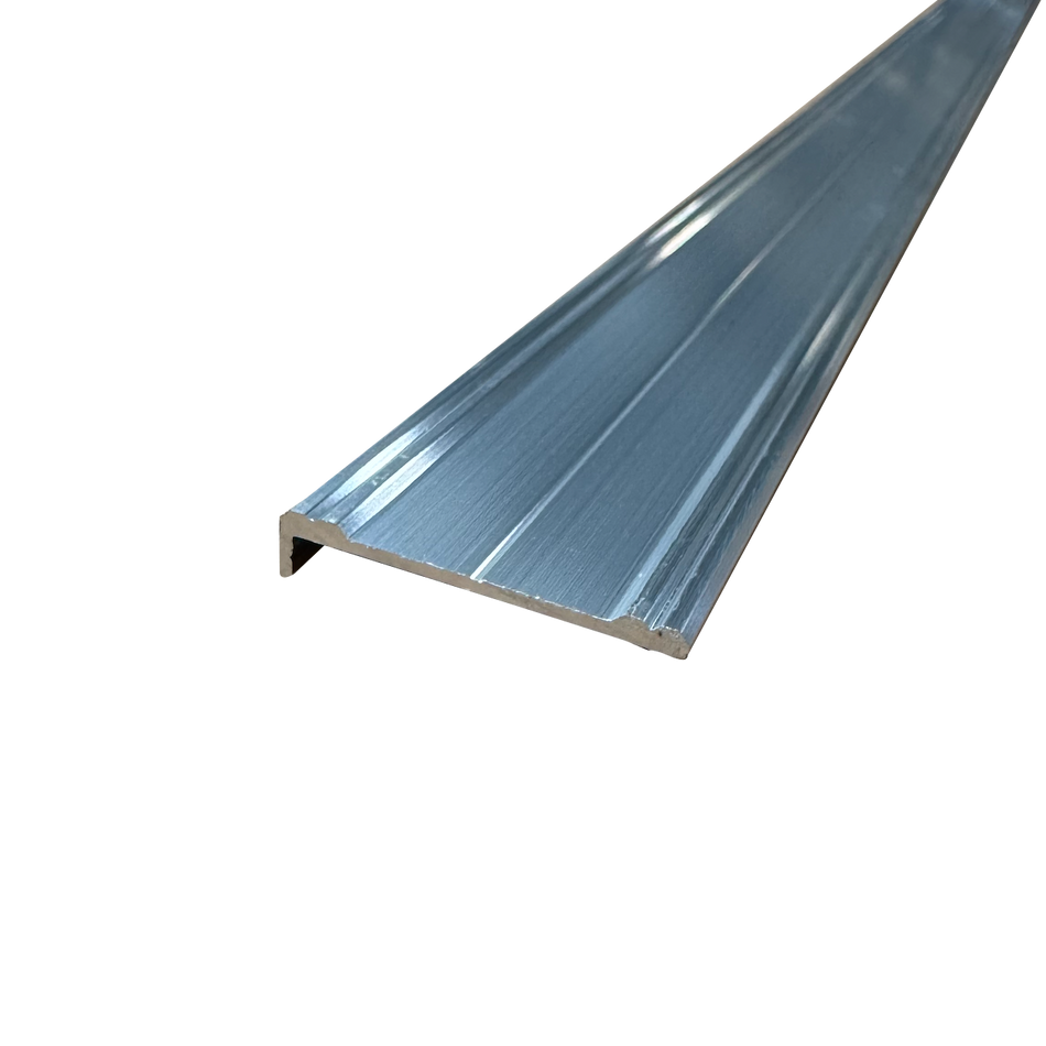 1.5" x 92" Aluminum Cargo Trailer RV Rub Rail Trim Slim 1/4" Leg | Mill Finish or Black