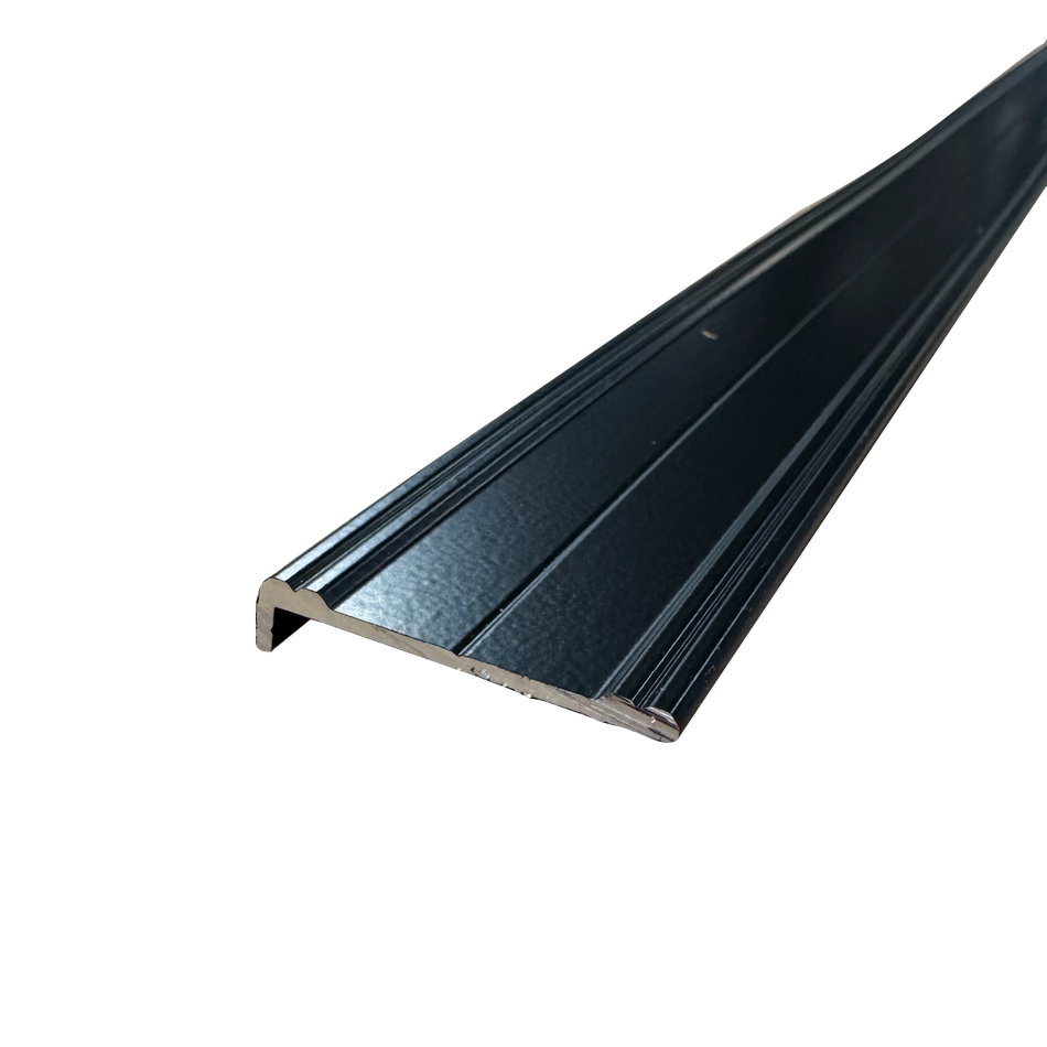 1.5" x 92" Aluminum Cargo Trailer RV Rub Rail Trim Slim 1/4" Leg | Mill Finish or Black