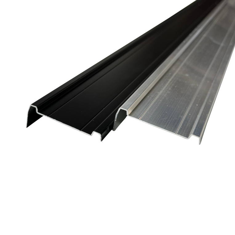 2 Ridge, 3" Wide Smooth Aluminum Cargo Trailer RV Cove Top Bottom Trim 92" x 1" Leg