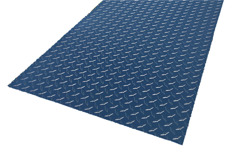 48" x 96" Aluminum Polished Diamond Plate .025" Sheet