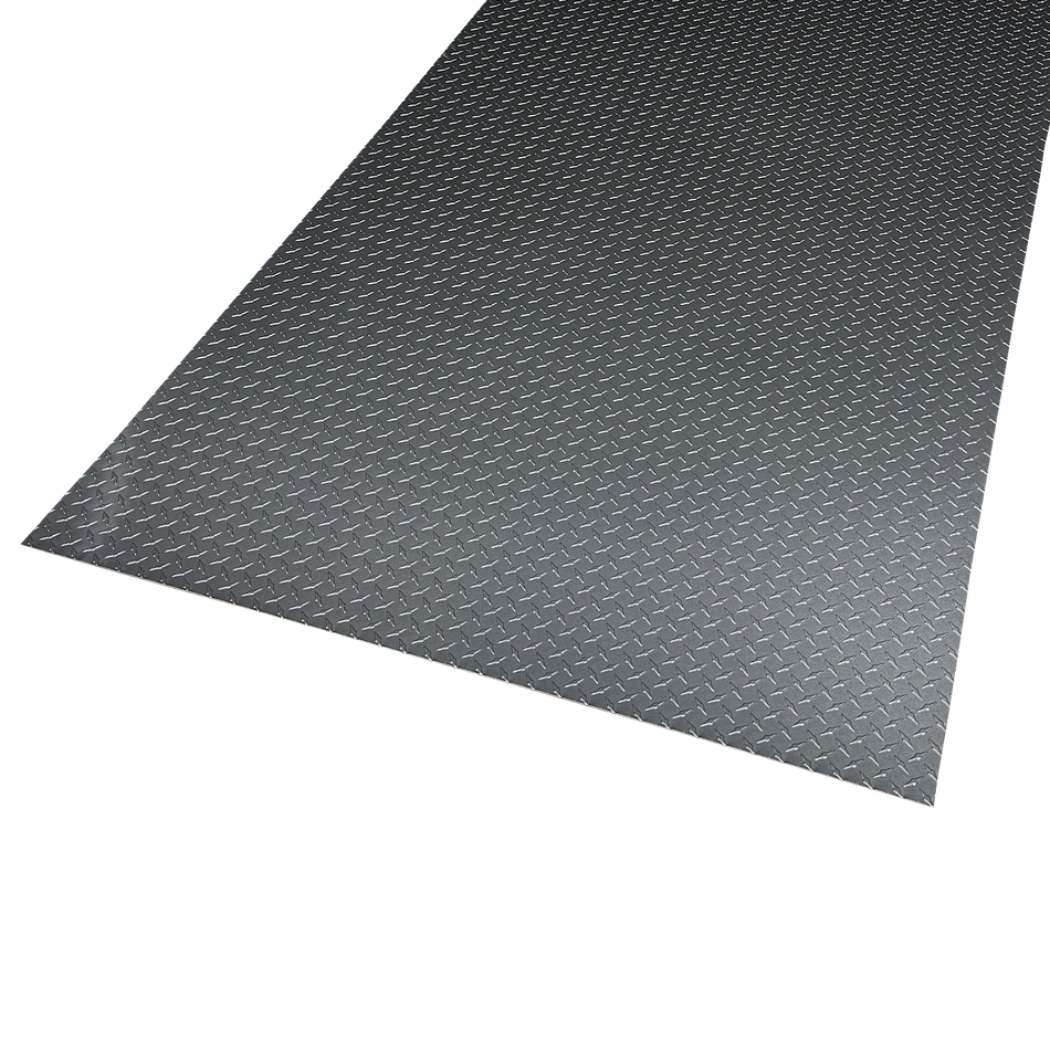 24" x 96" Charcoal Grey Diamond Plate Sheet .025" Thick