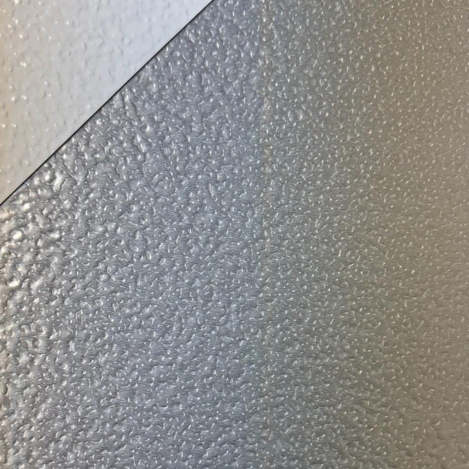 48" x 96" Mill Finish Stucco Aluminum Sheet .025" Thick - White Back