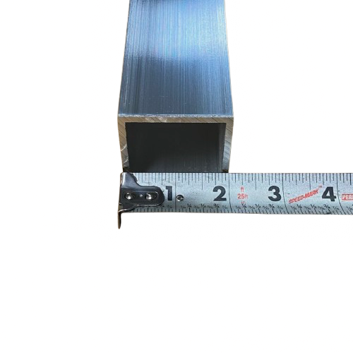2" X 2" Aluminum Square Tube 1/8" Thick, Mill Finish | 72"-92"