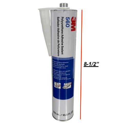 3M Polyurethane Adhesive Sealant 560 - 10.5 oz (310 mL) Cartridge - Trim, Doors, Edging | White or Black