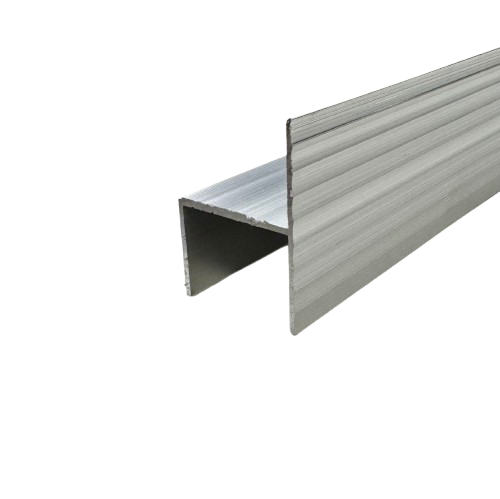 H-Channel 93" Aluminum Trim 2" x 1-3/8" (1-1/4" Inside) Cargo Trailer Door Chair Rail
