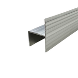 H-Channel 93" Aluminum Trim 2" x 1-3/8" (1-1/4" Inside) Cargo Trailer Door Trim, Chair Rail